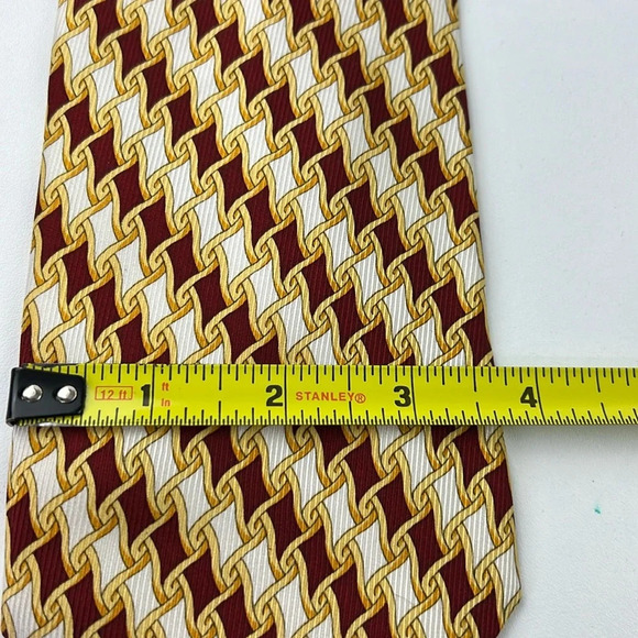 Vintage Aquascutum of London 100% Silk Cravat Tie - Picture 3 of 6